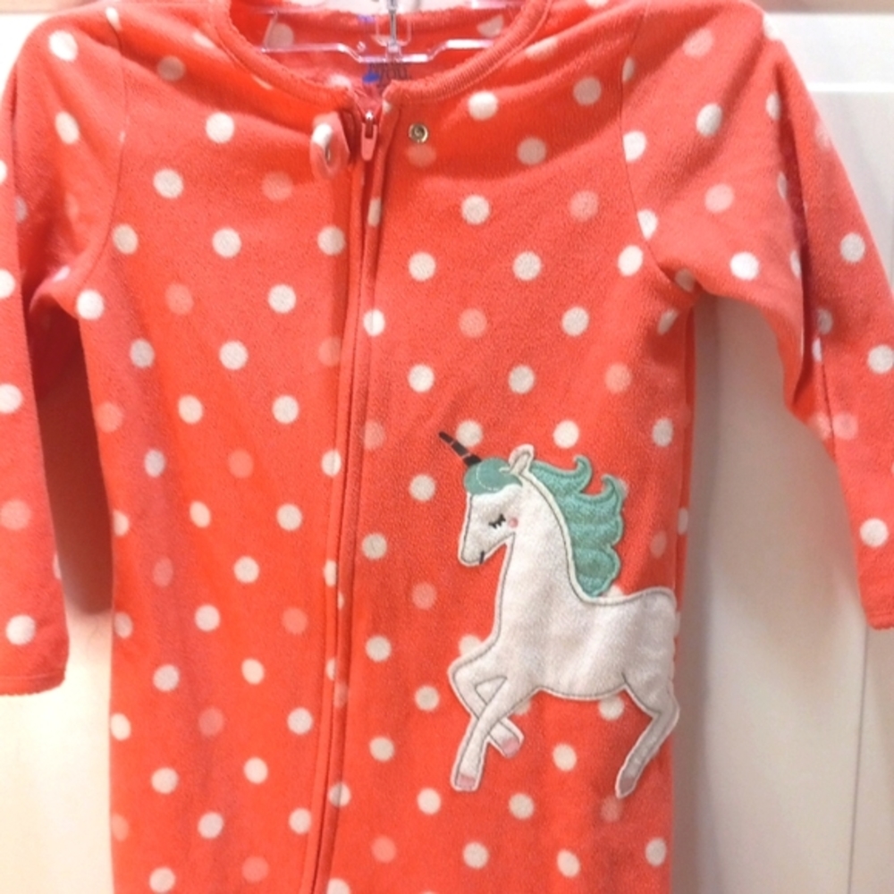 Just One You Kids One Piece PJ'S Unicorn/W Feet. Size3T